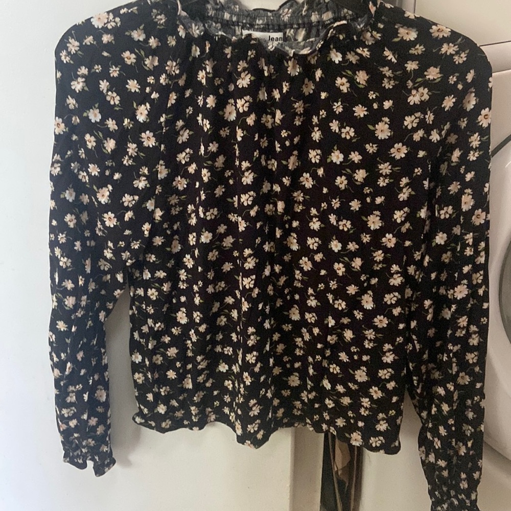 Not For Sale - Reformation Jeans Blouse with Flowers 🌻size small